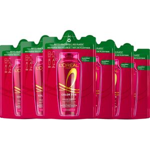 L'Oréal Paris Elvive Color Vive Shampoo Refill - Gekleurd haar of highlights - Behoudt de kleurintensiteit en levendigheid van de kleur - 6x250ml