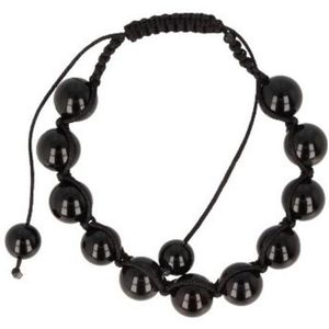Ruben Robijn Onyx shamballa armband 10 mm