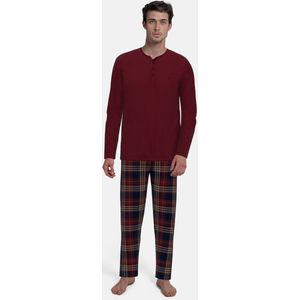 Tom Tailor - Pyjama - Bordeaux - Lange Broek - Rhodos Red