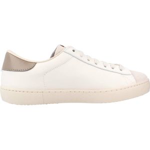 Victoria - Puntera Serraje & Contraste - Sportschoenen - Gebroken Wit - Leer