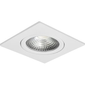 Ledisons LED-inbouwspot Trento wit dimbaar - Ø75 mm - 5 jaar garantie - 2700K (extra warm-wit) - 450 lumen - 5 Watt - IP54