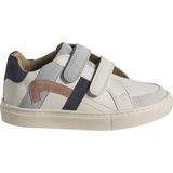 Leren Sneakers - Marineblauw - Kinderschoenen - Met Contrasterende Hiel