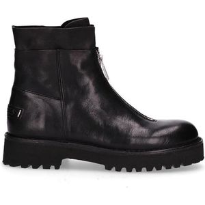 Shabbies Amsterdam Enkellaarsjes Zwart - Maat 36