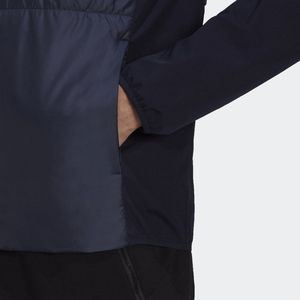 adidas Sportswear Essentials Insulated Hooded Hybrid Jacket - Heren - Blauw- M