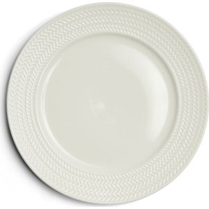 Riviera Maison bord, dinerbord, Servies, Tafeldecoratie, eetkamer, keuken - RM Bellecôte Dinner Plate - Wit - Porselein - 1 stuk