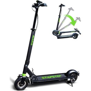 StapStep Lite+ Elektrische Step voor Volwassenen - Electrische Step - E Step - Wettelijk Toegestaan - 8 Inch - 250W - Snelheid tot 25km/h - Bereik tot 25km - 13KG - Compact Opvouwbaar - Zwart