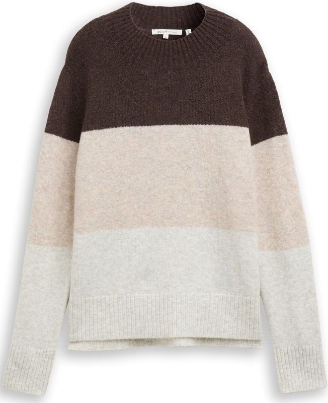 Tom Tailor Denim Gebreide trui met colour blocking