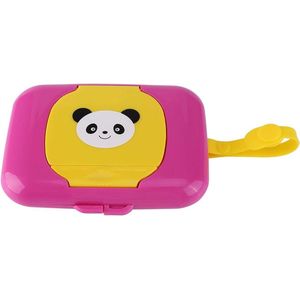 Opbergdoos voor vochtige doekjes - schattige baby reisdoekjesdoos - kind vochtige doekjes - verwijderbare dispenser - hervulbare container voor thuis - badkamer woonkamer buiten - opberghouder - wit - roos .