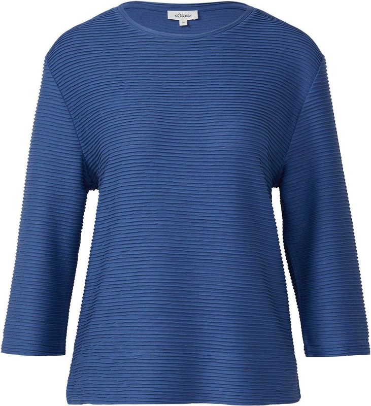 s.Oliver RED LABEL - Sweatshirt - Relaxed Fit - Structuurmotief