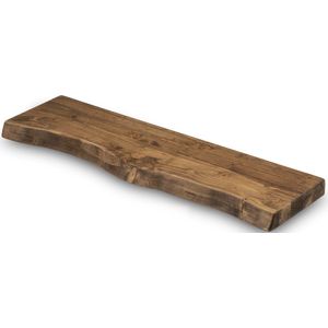 Wandplank Zwevend 80x20 - Incl. Bevestigingsmateriaal - Boekenplank - Boekenrek Boomstam Hout