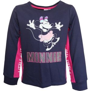 Disney Minnie Mouse Shirt - Lange Mouw - Navy - Maat 104 (4 jaar)