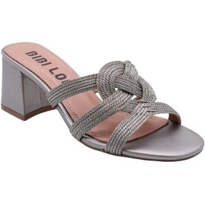 Bibi Lou - Sandalen - Grijs - Textiel bovenwerk
