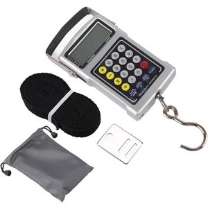 Visweegschaal - elektronische hangende weegschaal met lcd-display, achtergrondverlichting en temperatuurweergave