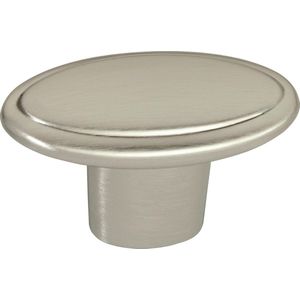 AVENUE decoration meubelknop | model "" Oval "" | 38 x 25 mm | RVS