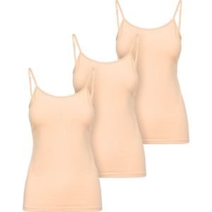 Ladeheid 3 pack Dameshemd Singlet-Onderhemd – Beige – S - LA-LA40-263-US