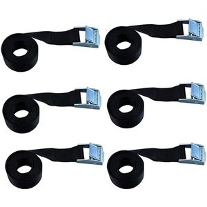 LATRAT - Bevestigingsriemen - 6 Stuks - Nylon - 2 Meter - Voor Fietsendrager