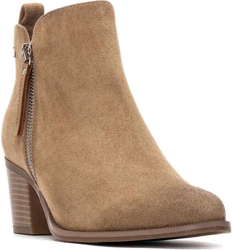 Refresh - 17318002 - Enkellaarsjes - Beige - 3 tot 5 cm - Ritssluiting - Casual