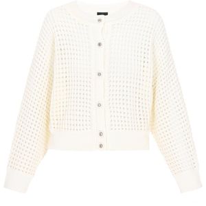 DreiMaster - Classic Look - Gebreid Vest - Wit