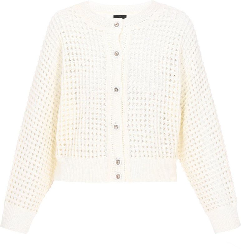 DreiMaster - Classic Look - Gebreid Vest - Wit