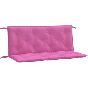 vidaXL-Tuinbankkussens-2-st-120x50x7-cm-stof-roze