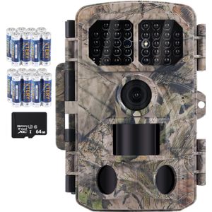 DirectGoods - Wildcamera - 4K - 48MP - Voor Buiten - Incl. Tripod - Incl. 64GB SD