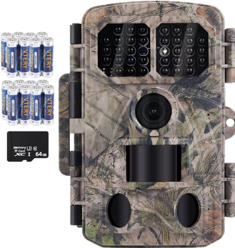 DirectGoods - Wildcamera - 4K - 48MP - Voor Buiten - Incl. Tripod - Incl. 64GB SD