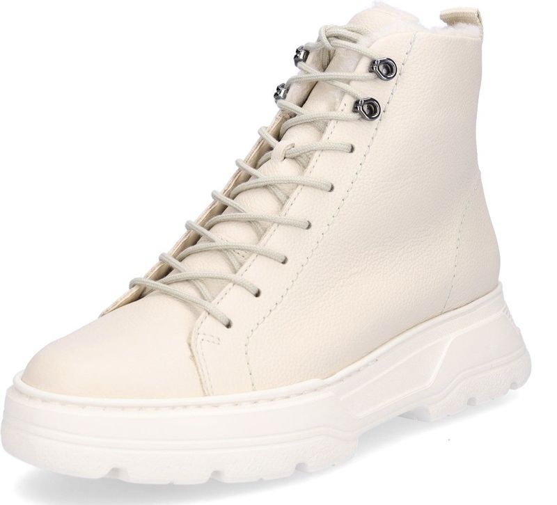 Paul Green - Veterboots - Beige - Glad Leer - Warme Voering - Rubberen Zool