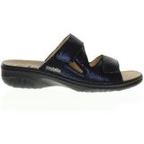 Mephisto - Geva - Slipper - Blauw - Instapper met Sleehak