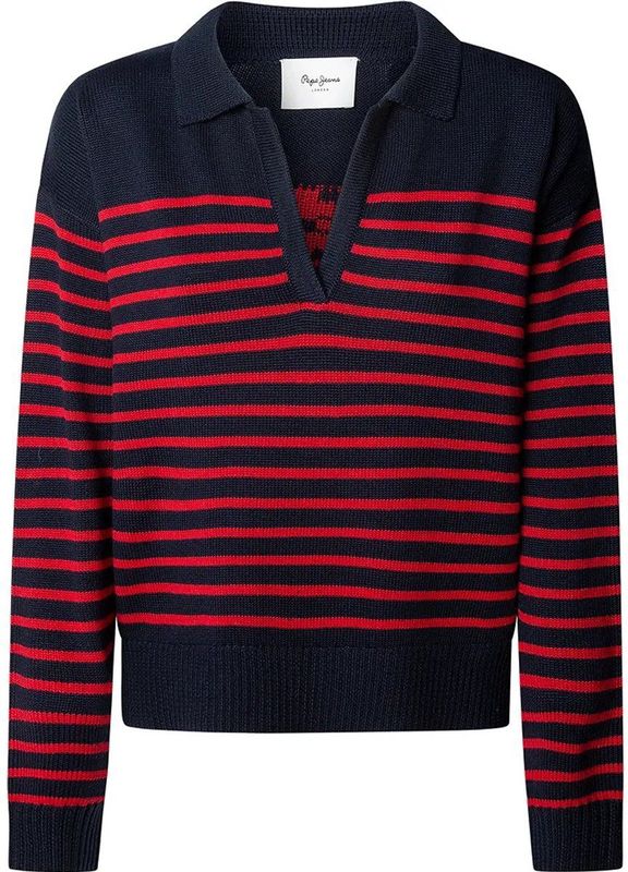 Pepe Jeans - PL7000012 - Trui - Marineblauw - Katoen - Lange Mouwen