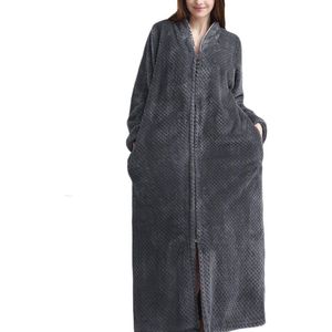 Badjas voor dames en heren - Comfortabele reisbadjas en saunamantel met ritssluiting
