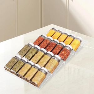 Kruidenrek voor lade - Kruidenopslag voor keuken - Set van 4 - Doorzichtig