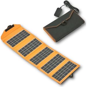 Zylo® Draagbaar Zonnepaneel - Solar Charger - Opvouwbaar Zonnepaneel - 10w - 56x19x10cm - Oranje