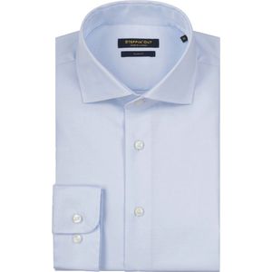 Steppin' Out Overhemd Slim-Fit Twill Lichtblauw - Maat XXL - Heren - Overhemden Formeel