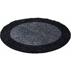 Flycarpets Candy Shaggy Vloerkleed - 120cm - Antraciet - Rond