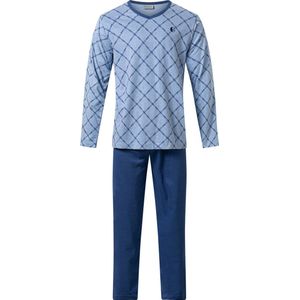 Heren pyjama Gentlemen v-hals 944231 100% katoen maat L
