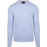 Lyle And Scott - Tonal Superfine Cotton Crew Neck - Heren Trui - Blauw