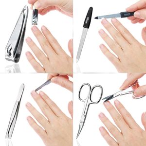 Manicureset 4-delige reisset met vijl uit Solingen nagelverzorgingsset nagelschaartje en nagelset