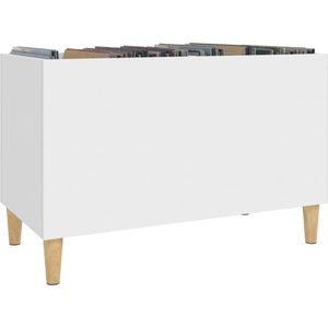 Platenspeler Meubel - LP-kast - Platenspelerkast - Draaitafelstandaard - Platenspelerstandaard - Vintage Displayplank - Wit