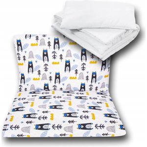 Babyslaapzak 120x90 met Wol - 4 delen Katoen