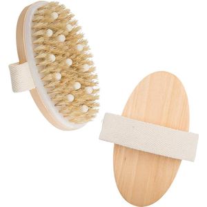 Natuurlijke borstel, Badborstel, Lichaamsborstel, Droge borstel, Lichaamsborstel, Badborstel, Droge massageborstel, Peelborstel, Cellulitisvermindering, Lichaamsontspanning (cirkel)