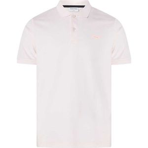 Calvin Klein Smooth Cotton Slim Polo - lichtroze - Maat: M