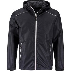 James and Nicholson Heren regenjas (Zwart/Zilver)