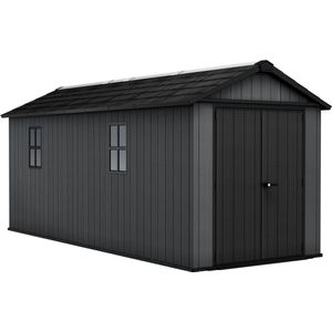 Keter Newton 7517 Tuinhuis - 539x230x246cm - Grijs