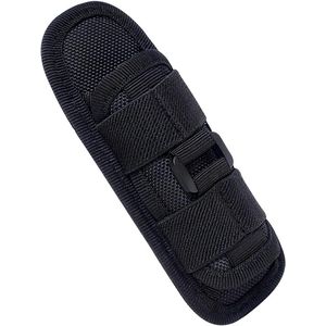 Zwarte Molle-tas voor zaklamp met houder - Tactische militaire riemtas