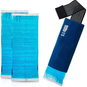 Meisterhome® Herbruikbare Hot Cold Pack – set van 2 Gel Packs + 1 Houder met Klittenbandsluiting - 29 cm x 12 cm – Ice Pack Herbruikbaar – Warm Koud Kompres - Gelpacks