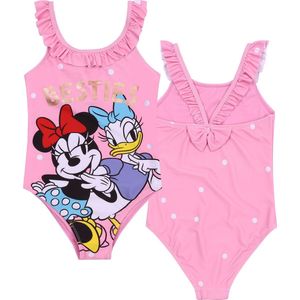 Disney Minnie Mouse - Meisjesbadpak, Roze, Stippen