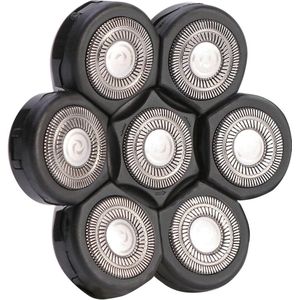 Elektrisch Scheerapparaat met 7 Hoofden - Duurzame en Flexibele Scheerkop Vervangingen voor Optimale Scheerresultaten