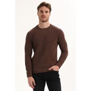 Gabbiano Trui Modieuze Chenille Trui 615766 Oak Brown Mannen Maat - S