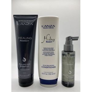 L'anza Healing Remedy - Trio Set (Shampoo 266ml Conditioner 250ml & Treatment 100ml)