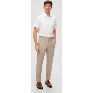 s.Oliver - BLACK LABEL - Pantalon - Effen - Materiaalmix met Viscose